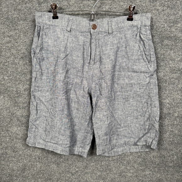 Patagonia Other - Patagonia Mens Size 31 Chambray Chino Golf Shorts Gray Hemp Cotton Blend Pockets